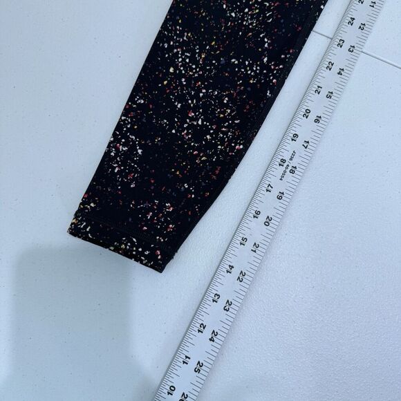 Sweaty Betty Womens Pants 4 Black Confetti Print Power 7/8 Leggings Performance - Picture 7 of 13